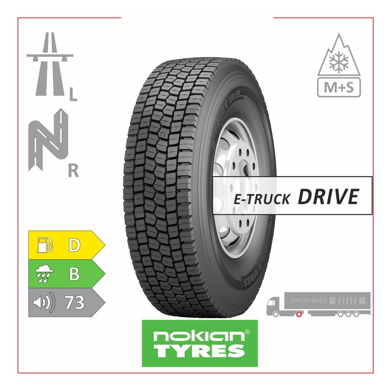 anvelope 315/70R22.5 Nokian E-Truck Drive 154/150L